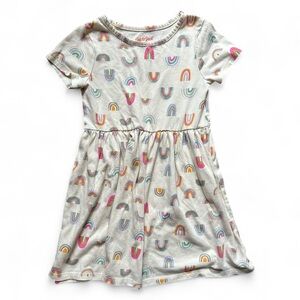 Cat & Jack Multicolor Rainbow Pattern Dress Size 5T
